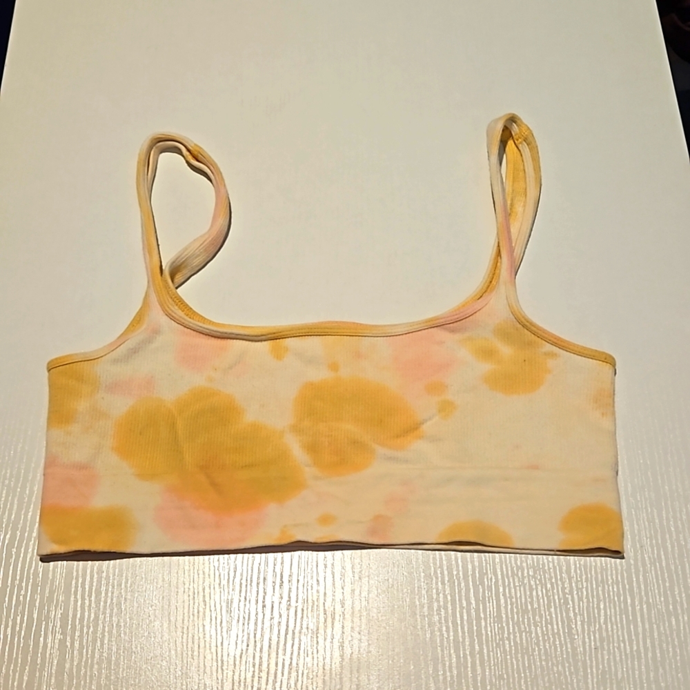 Anthropologie tie-dye cropped top/bralette size M/L